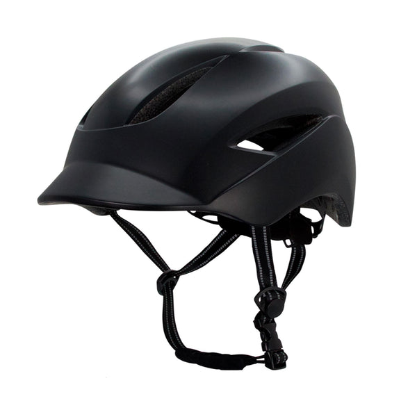 Matt black bike helmet. Mens bicycle helmets